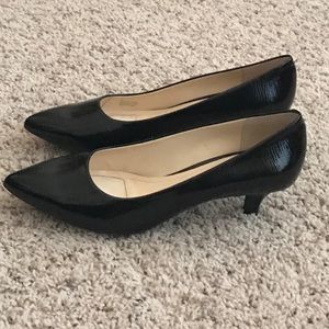 NWOT Alex Marie black patent leather heels, size 9